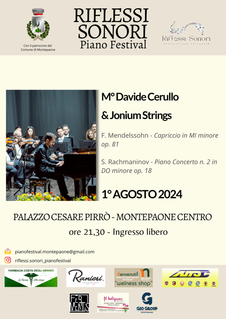 Palazzo Cesare Pirrò riapre i battenti per la terza edizione di Riflessi sonori Piano Festival